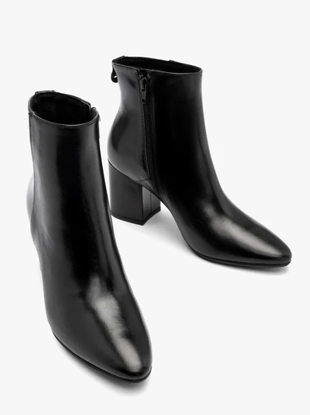 Schwarze Damen-Keilstiefel