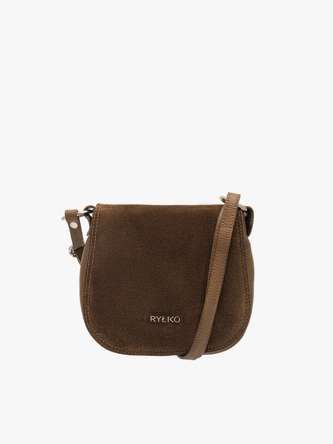 Braune Posttasche mit Klappe