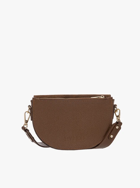 Kleine rote Handtasche mit goldenen Verzierungen