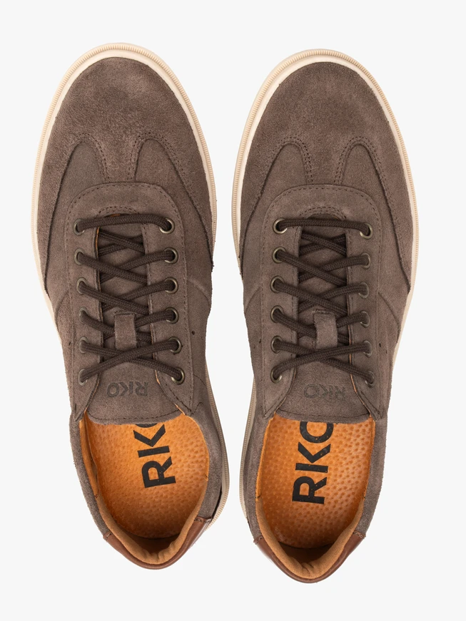 Braune Herren-Halbschuhe im Sport-Stil