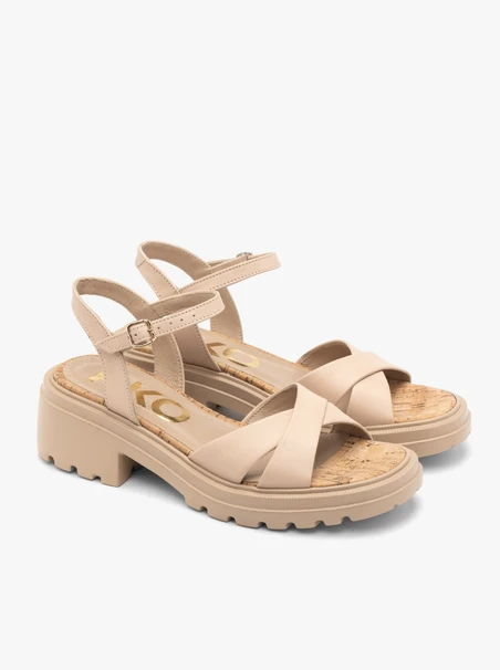 Beige Damen-Sandalen