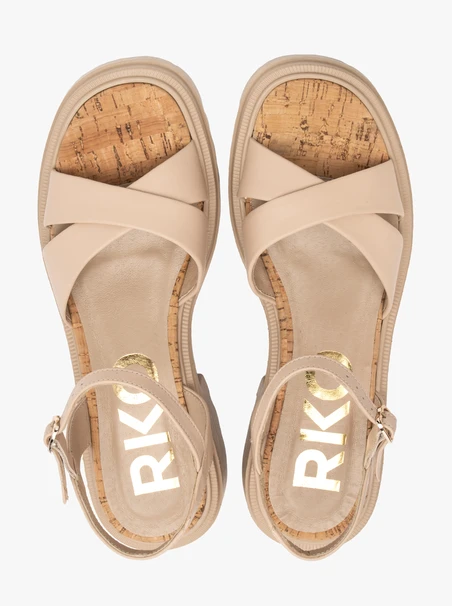 Beige Damen-Sandalen