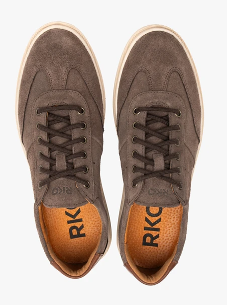 Braune Herren-Halbschuhe im Sport-Stil