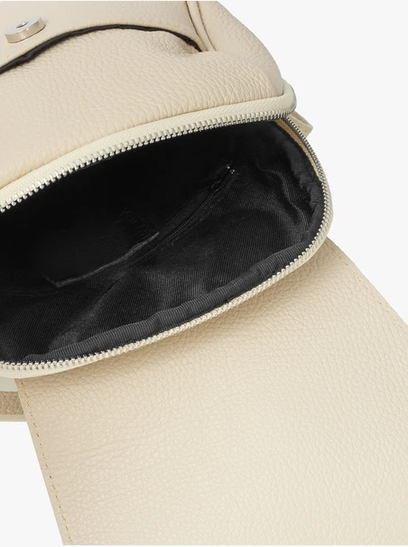 Cremefarbener mittelgroßer Rucksack für Frauen