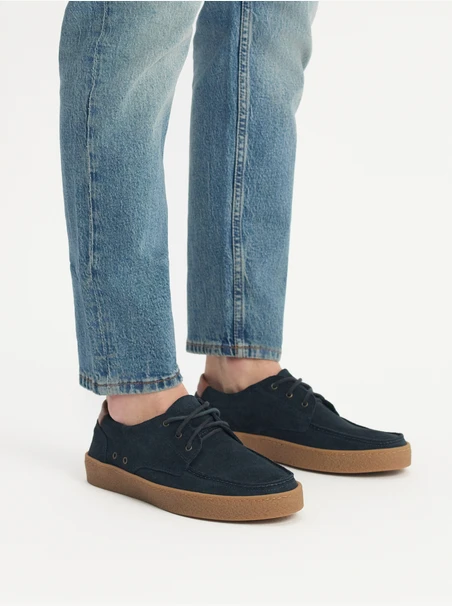 Velours-Halbschuhe für Männer