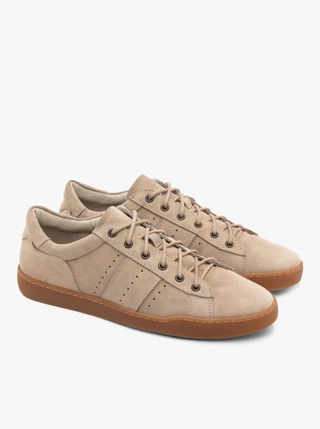Velours-Halbschuhe im sportlichen Stil