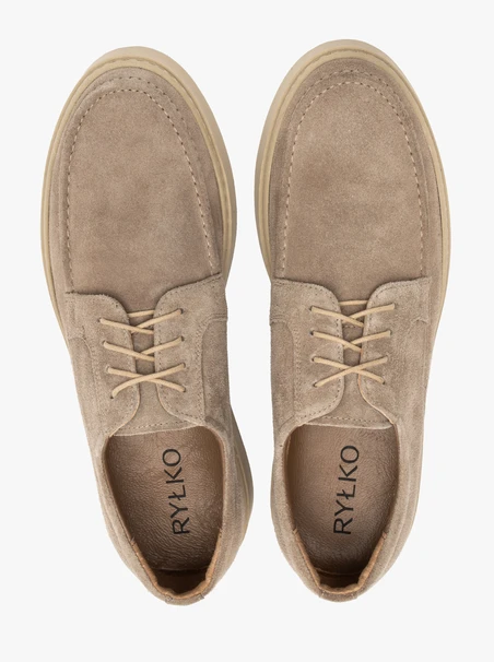 Beige Halbschuhe für Männer