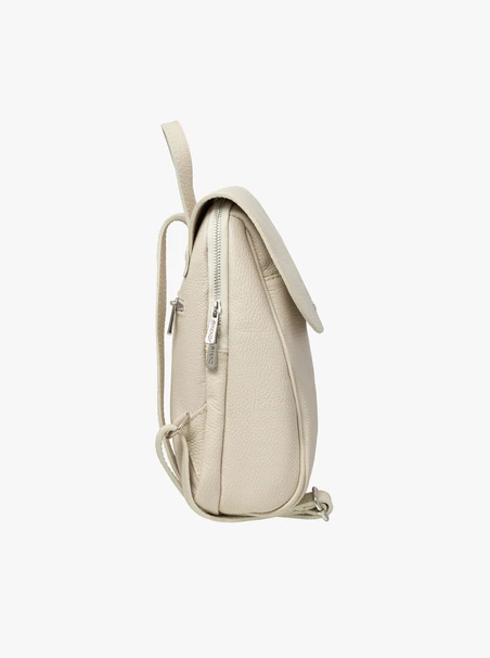 Cremefarbener mittelgroßer Rucksack für Frauen