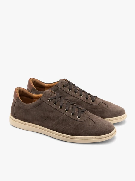 Braune Herren-Halbschuhe im Sport-Stil