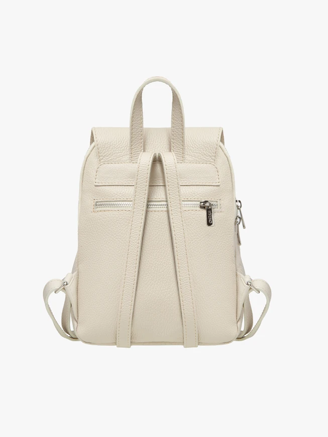 Cremefarbener mittelgroßer Rucksack für Frauen