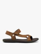 Braune Herren-Sandalen mit Klettverschluss