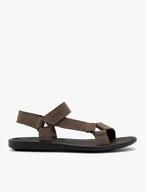 Grau-braune Herren-Klettverschluss-Sandalen