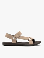 Beige Herren-Klettverschluss-Sandalen