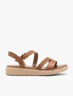 Hellbraune Damen-Sandalen