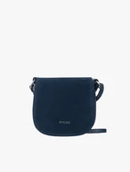 Marineblaue Posttasche mit Klappe