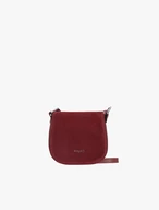 Kastanienbraune Posttasche mit Klappe