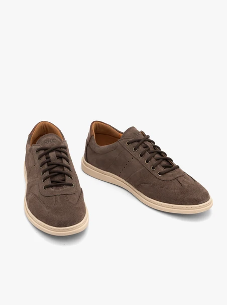 Braune Herren-Halbschuhe im Sport-Stil