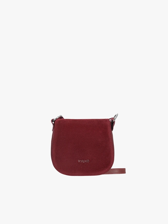 Kastanienbraune Posttasche mit Klappe