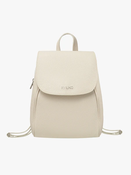 Cremefarbener mittelgroßer Rucksack für Frauen