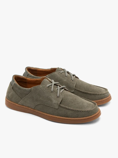 Grüne Herren Schnürhalbschuhe