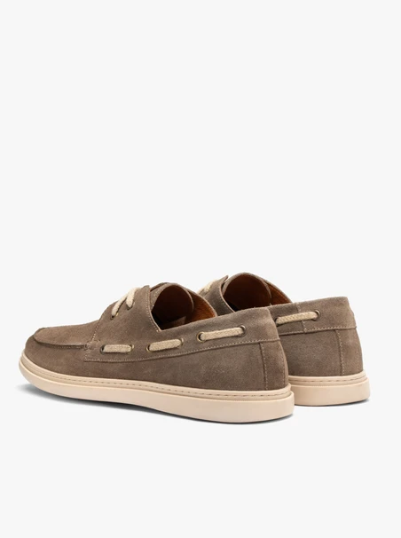 Beige Herren Schnürhalbschuhe