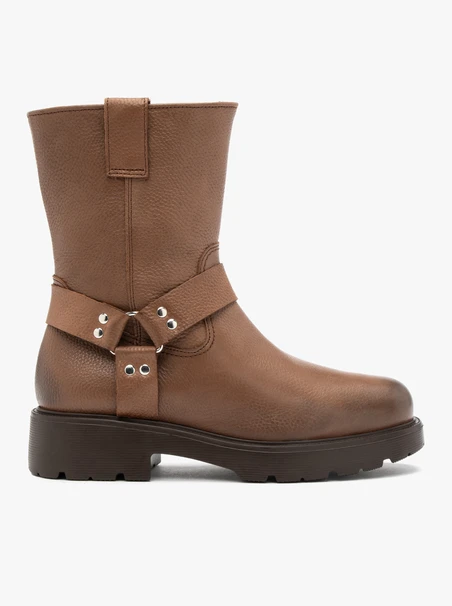 Biker-Stiefel mit Metallverzierungen