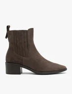 Braune Stiletto-Absätze aus Veloursleder