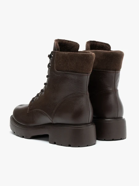 Braune Vollnarbenlederstiefel