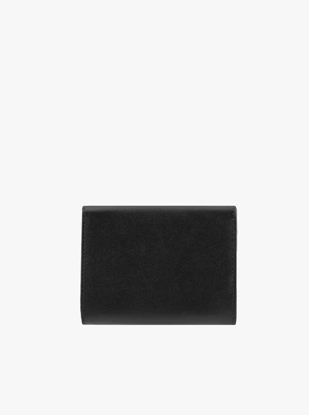 Schwarzes Portemonnaie aus Leder für Damen