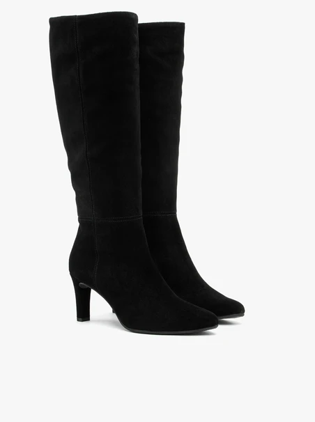 Schwarze Stiefel mit Stiletto-Absatz