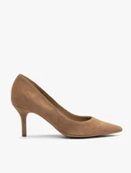 Dunkelbeige Damen-Stiletto-Pumps