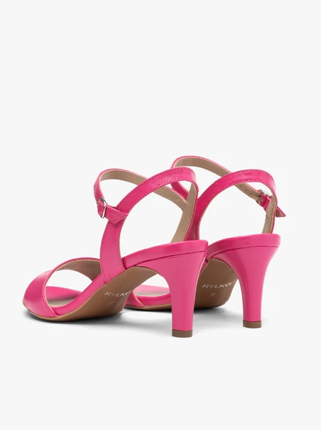 Fuchsia Damen Stiletto Sandalen