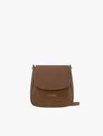 Kleine hellbraune Lederhandtasche