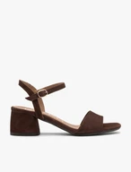 Dunkelbraune Stiletto-Sandalen für Frauen