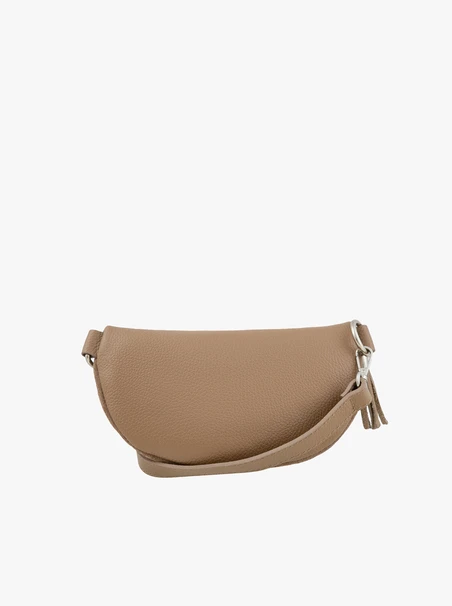 Beigefarbene Nierentasche für Frauen