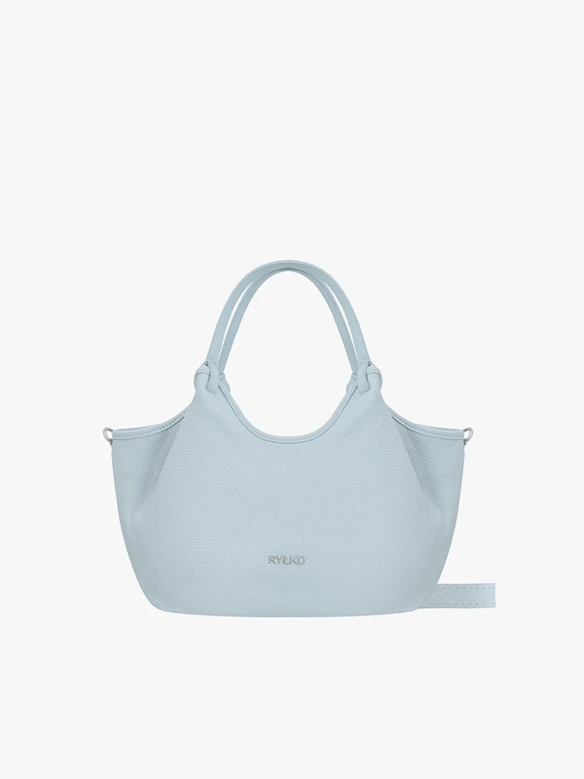 Blaue weiche mittlere Handtasche
