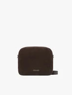 Kleine Handtasche aus braunem Bonded Leather