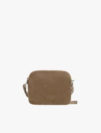 Beigefarbene kleine Tasche aus Bonded Leather