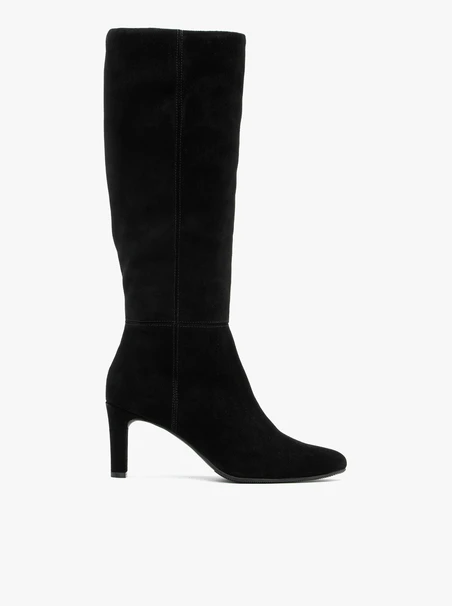 Schwarze Stiefel mit Stiletto-Absatz