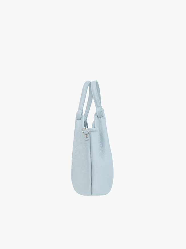 Blaue weiche mittlere Handtasche