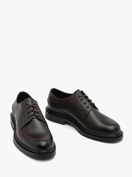 Braune Lederhalbschuhe