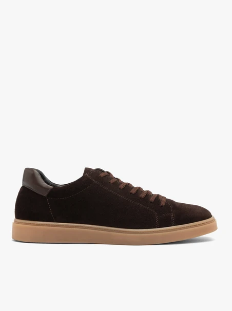 Dunkelbraune Herren Sporthalbschuhe