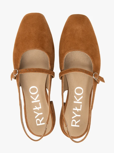 Rote Slingback-Pumps