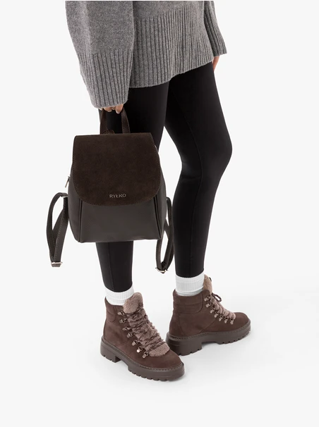Brauner Lederrucksack