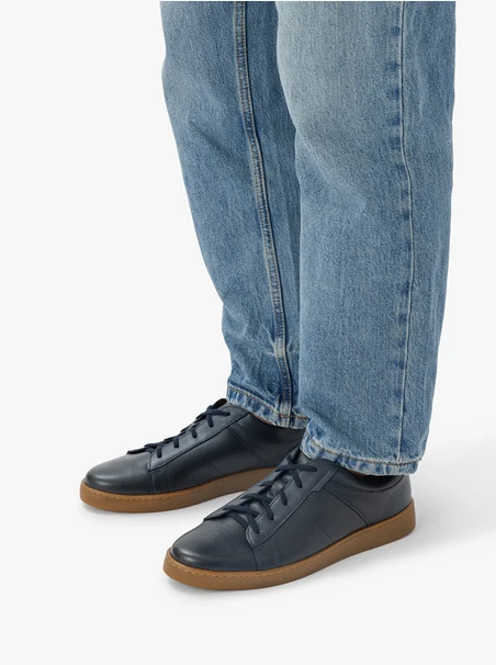 Marineblaue lässige Halbschuhe