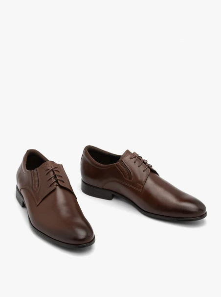 Braune Herren Schnürhalbschuhe