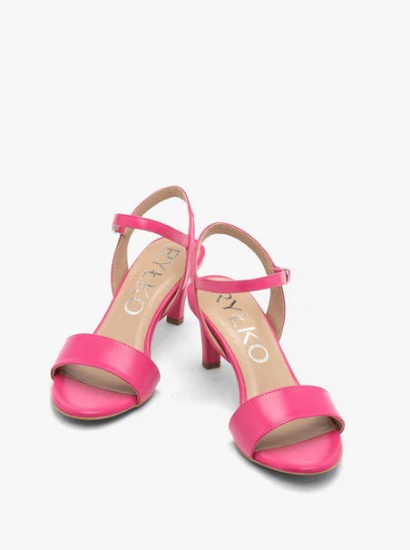 Fuchsia Damen Stiletto Sandalen