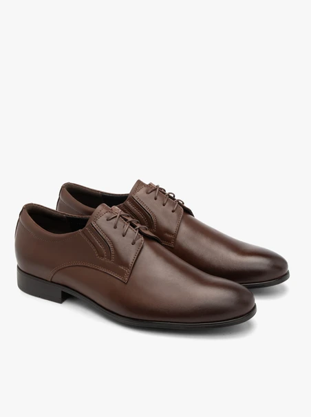 Braune Herren Schnürhalbschuhe