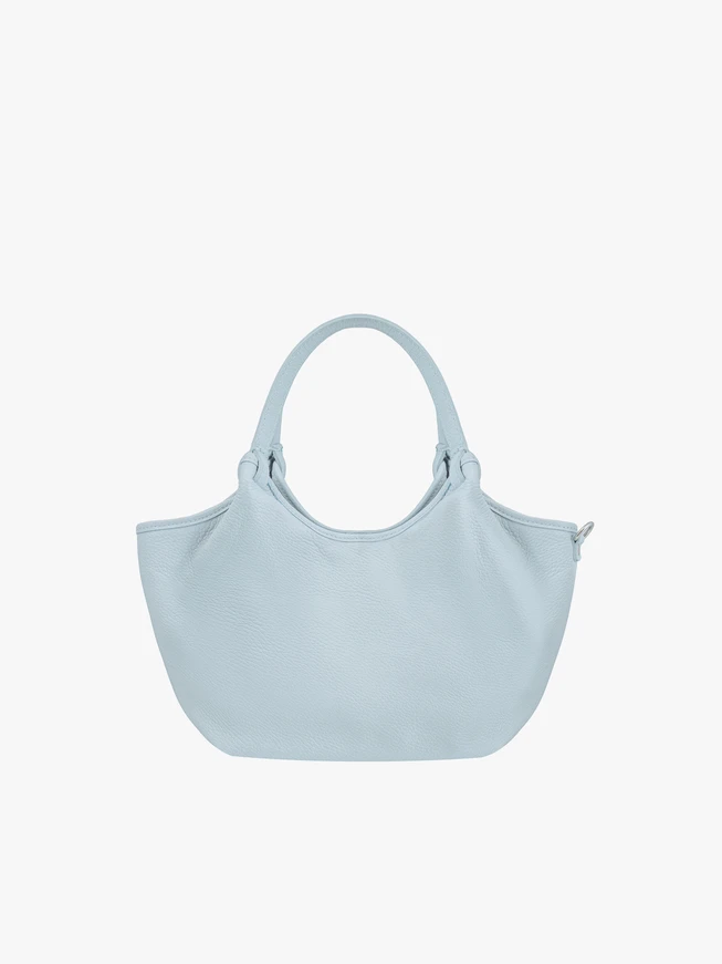 Blaue weiche mittlere Handtasche