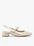 Pumps mit niedrigem Absatz aus Platin